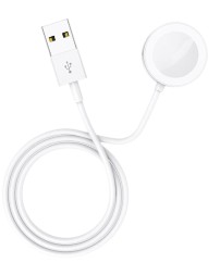 Беспроводное зарядное устройство для Apple Watch Borofone BQ13 магнитное 1.2м 0.35A белое