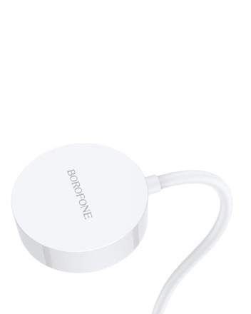  Беспроводное зарядное устройство для Apple Watch Borofone BQ13 магнитное 1.2м 0.35A белое