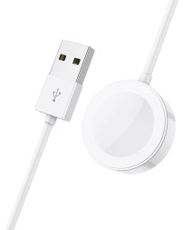 Беспроводное зарядное устройство для Apple Watch Borofone BQ13 магнитное 1.2м 0.35A белое