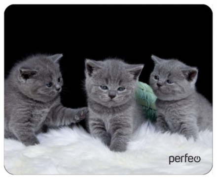  Perfeo Коврик для компьютерной мыши &quot;Cat&quot;, Рис.26 (180*220*2 мм), ткань+резиновое основание