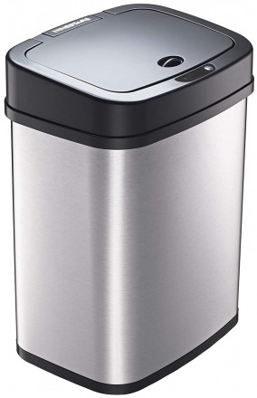  Умное мусорное ведро Ninestars Stainless steel Sensor Trash Can 15л DZT-15-5 серебристое