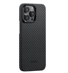 Накладка для i-Phone 15 Pro 6.1&quot; Pitaka Magez Case 4 Aramid Fiber 600D черно-серый