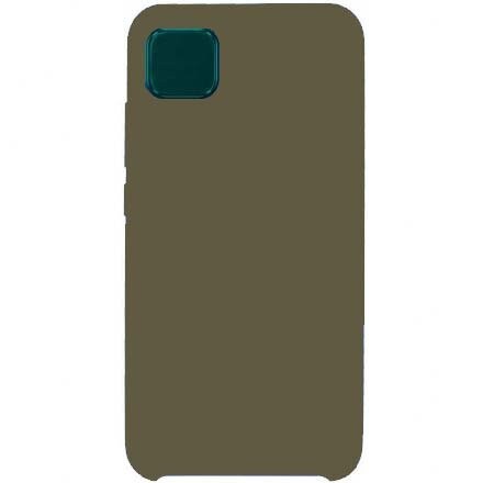  Накладка для Huawei Y5P Silicone cover болотная