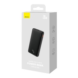 Powerbank Baseus Airpow с кабелем Type-C 10000mAh 1USB/2C 20W (PPQD100001) черный