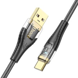 Usb Кабель-зарядка Type-C Hoco U121 3A 1.2м черный
