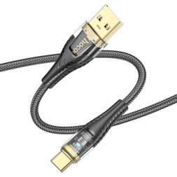Usb Кабель-зарядка Type-C Hoco U121 3A 1.2м черный