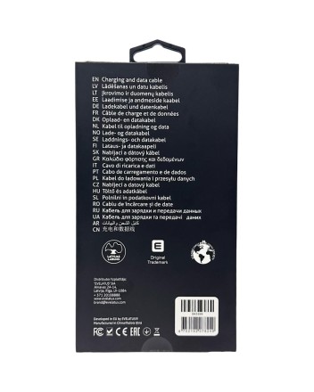  Usb Кабель-зарядка Type-C на Type-C Evelatus 60W 1.2м чёрный