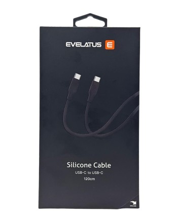  Usb Кабель-зарядка Type-C на Type-C Evelatus 60W 1.2м чёрный