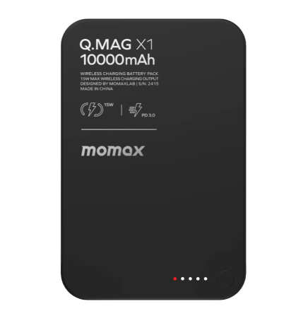  Powerbank магнитный с MagSafe Momax Q. Mag X1 10000mAh IP117AD черный