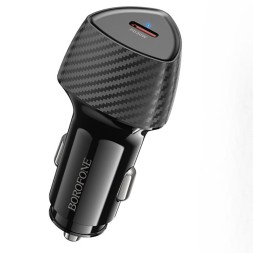 Автомобильное заряд. устр. Borofone BZ31B USB-C 30W QC3.0 черный