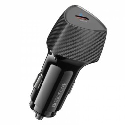 Автомобильное заряд. устр. Borofone BZ31B USB-C 30W QC3.0 черный