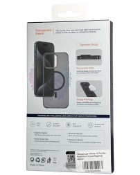 Накладка для i-Phone 15 Pro Max Keephone X-Crystal MagSnap черный