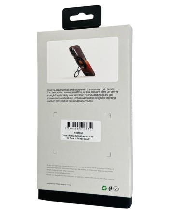  Накладка для i-Phone 16 Pro Max 6.9&quot; Pitaka Ultra Slim case&amp;grip 3 (Sunset)