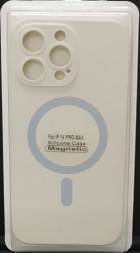 Накладка для iPhone 14 Pro Max 6.7&quot; Magsafe силикон бежевая