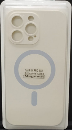 Накладка для i-Phone 14 Pro Max 6.7&quot; Magsafe силикон бежевая