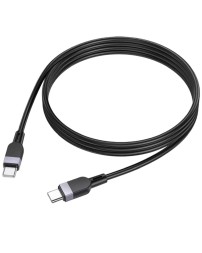 Usb Кабель-зарядка Type-C на Type-C Hoco X109 3A 60W 2м силиконовый черный