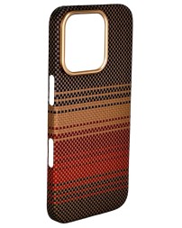 Накладка для i-Phone 16 Pro Keephone Kevilar Seanova MagSnap коричневый