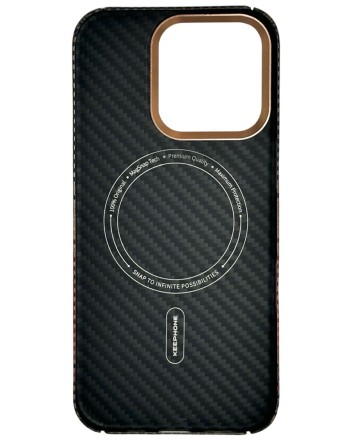  Накладка для i-Phone 16 Pro Keephone Kevilar Seanova MagSnap коричневый