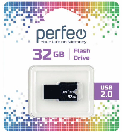  USB флеш накопитель Perfeo 32GB M01 Black