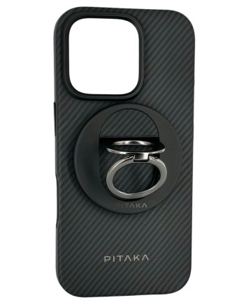  Накладка для i-Phone 16 Pro Max 6.9&quot; Pitaka Military-Grade Protective Case&amp;Grip 3 черно-серый