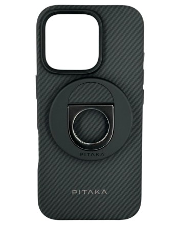  Накладка для i-Phone 16 Pro Max 6.9&quot; Pitaka Military-Grade Protective Case&amp;Grip 3 черно-серый