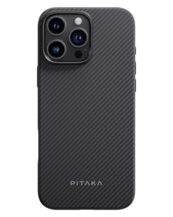  Накладка для i-Phone 16 Pro Max 6.9&quot; Pitaka Military-Grade Protective Case&amp;Grip 3 черно-серый