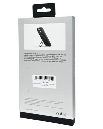  Накладка для i-Phone 16 Pro Max 6.9&quot; Pitaka Military-Grade Protective Case&amp;Grip 3 черно-серый