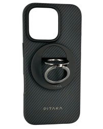 Накладка для i-Phone 16 Pro Max 6.9&quot; Pitaka Military-Grade Protective Case&amp;Grip 3 черно-серый