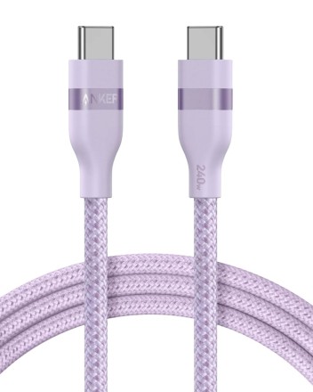  Usb Кабель-зарядка Type-C на Type-C Anker Ultra-Soft (A82E26V1) 240W 0.9м фиолетовый