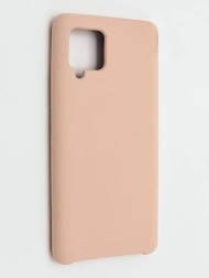Накладка для Samsung Galaxy A42 Silicone cover без логотипа пудро