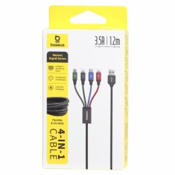Usb Кабель-зарядка Lightning Baseus Rapid series 4 in 1 USB-A/ 2i-Phone /Type-C/Micro (CA1T4-A01)