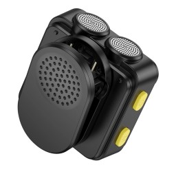 Микрофон беспроводной Hoco L17 петличка/Type-C/Lightning черный