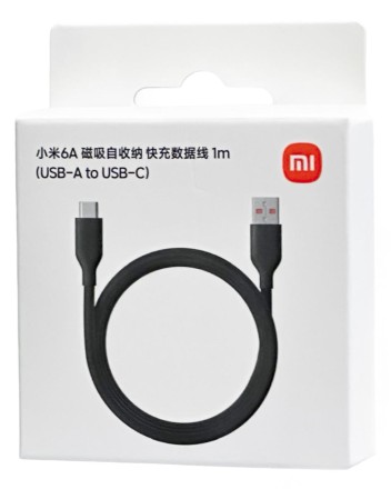  Usb Кабель-зарядка Xiaomi USB на Type-C 6A 1м BHR9839CN магнитный черный