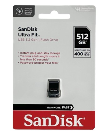  3.1 USB флеш накопитель SanDisk 512GB CZ430 Ultra Fit (SDCZ430-512G-G46)