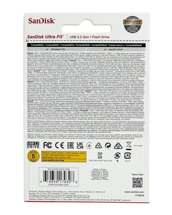  3.1 USB флеш накопитель SanDisk 512GB CZ430 Ultra Fit (SDCZ430-512G-G46)