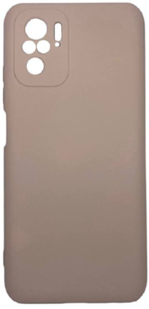  Накладка для Xiaomi Redmi Note 10 4G Silicone cover без логотипа пудро