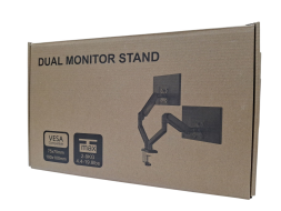 Кронштейн для 2х мониторов настольное крепление черный