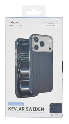 Накладка для i-Phone 17 Pro Max Keephone Kevlar Sweden MagSnap синий