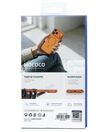  Накладка для i-Phone 17 Pro Keephone Mococo MagSnap оранжевая