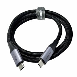 Usb Кабель-зарядка Type-C на Type-C Ugreen L704 240W 5Gbps 1м черно-серый