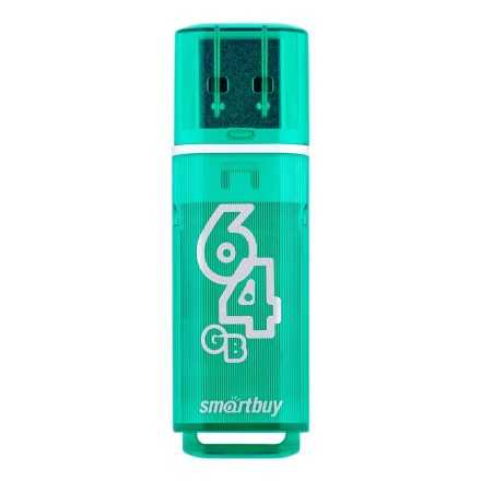  USB флеш накопитель Smartbuy 64GB Glossy series Green (SB64GBGS-G)