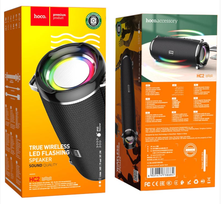  Bluetooth колонка Hoco HC2 BT5.0/2400mAh/6ч/10Вт/TF/FM/USB/AUX чёрная