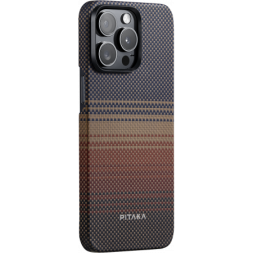 Накладка для i-Phone 15 Pro Max 6.7&quot; Pitaka Magez Case 5 Aramid Fiber Закат (sunset)
