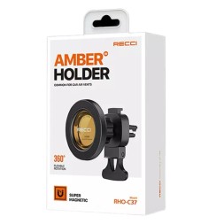 Держатель в автомобиль на торпеду магнитный Recci Amber RHO-C37 черный