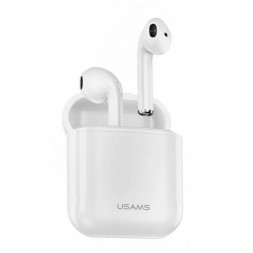 Мобильная Bluetooth-гарнитура Usams LC Series с докстанцией Airpods (BHULC01) белая