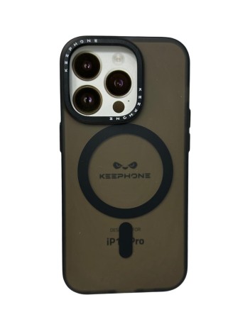  Накладка для i-Phone 14 Pro Keephone Magviar Magsafe черная
