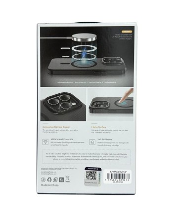  Накладка для i-Phone 14 Pro Keephone Magviar Magsafe черная