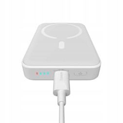 Powerbank с беспроводной зарядкой Baseus Magnetic Mini Wireless 10000mAh 20W (P10022100212-00) белый