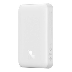 Powerbank с беспроводной зарядкой Baseus Magnetic Mini Wireless 10000mAh 20W (P10022100212-00) белый