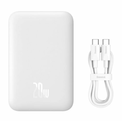 Powerbank с беспроводной зарядкой Baseus Magnetic Mini Wireless 10000mAh 20W (P10022100212-00) белый